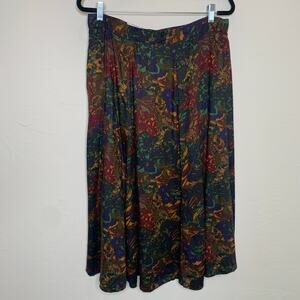 J.H. Collectibles Paisley Fall Colors Skirt Sz ? Medium